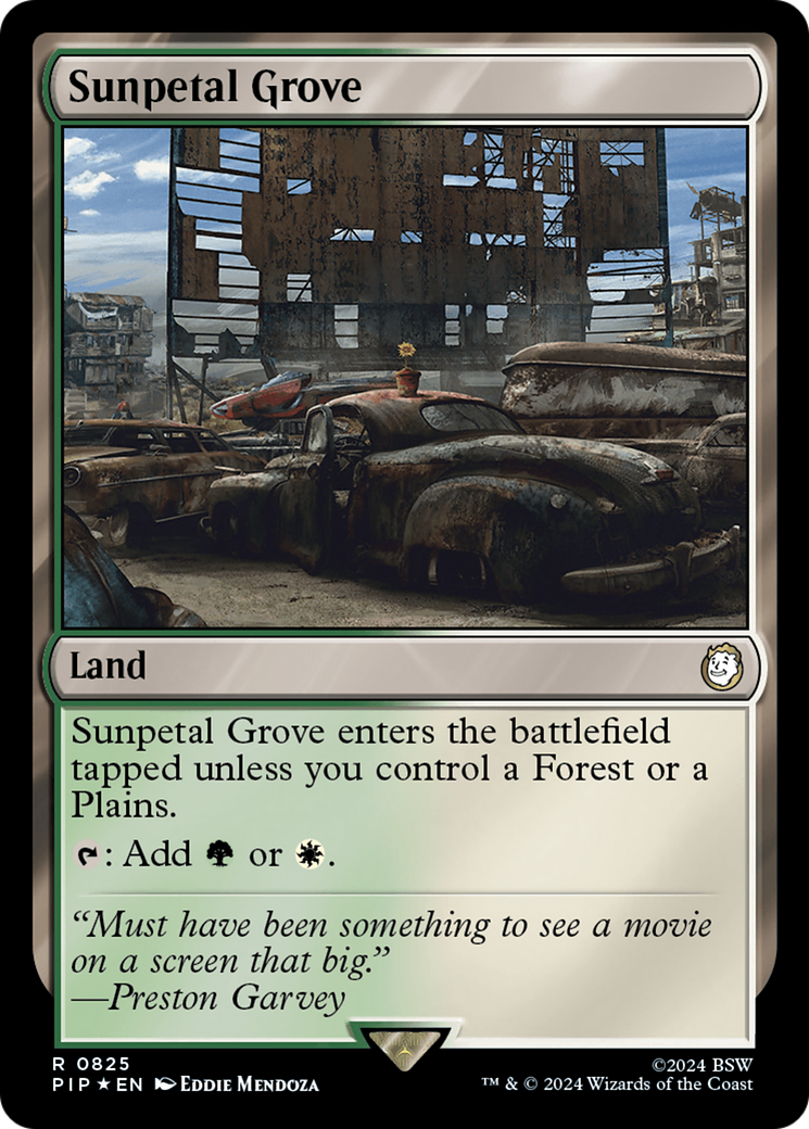 Sunpetal Grove (Surge Foil) [Fallout] | Deep Dive Games St. Marys