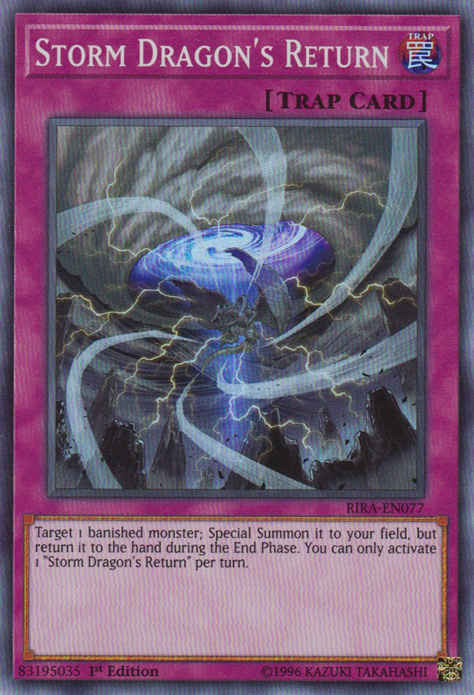 Storm Dragon's Return [RIRA-EN077] Super Rare | Deep Dive Games St. Marys