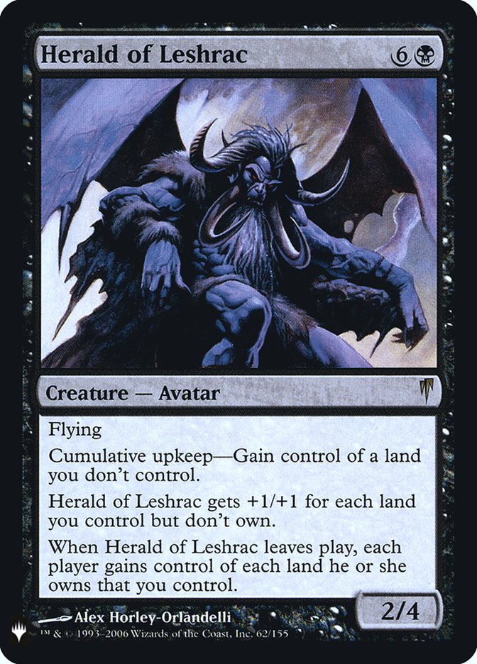 Herald of Leshrac [Mystery Booster] | Deep Dive Games St. Marys