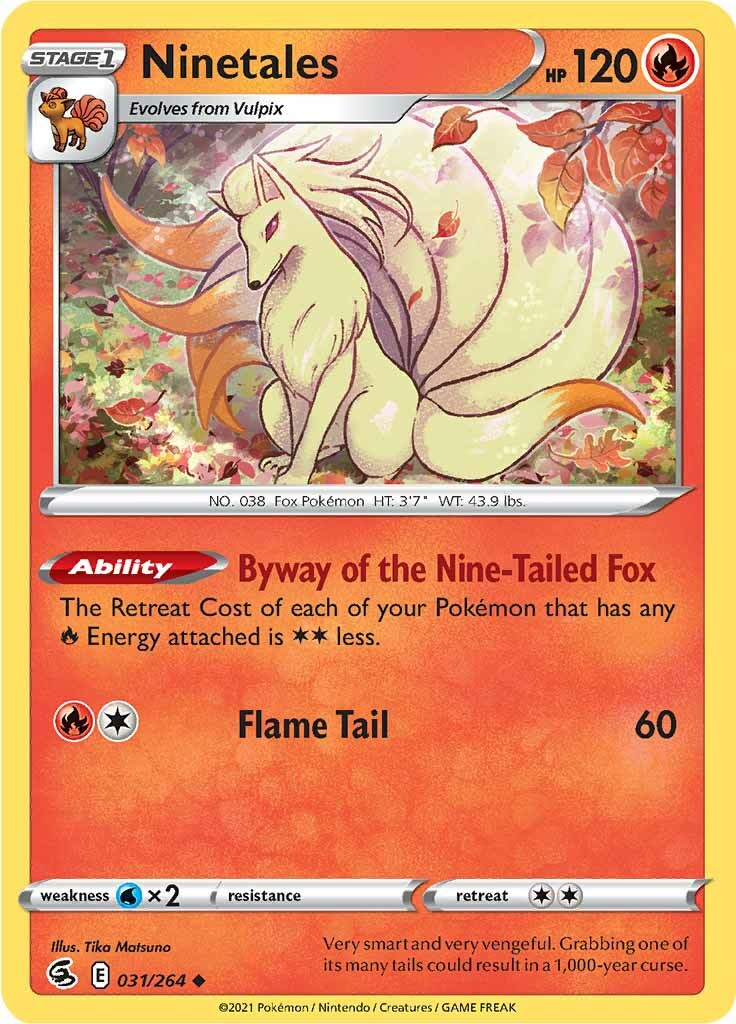 Ninetales (031/264) [Sword & Shield: Fusion Strike] | Deep Dive Games St. Marys