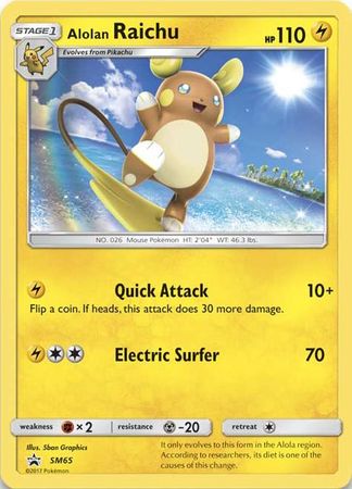 Alolan Raichu (SM65) (Jumbo Card) [Sun & Moon: Black Star Promos] | Deep Dive Games St. Marys