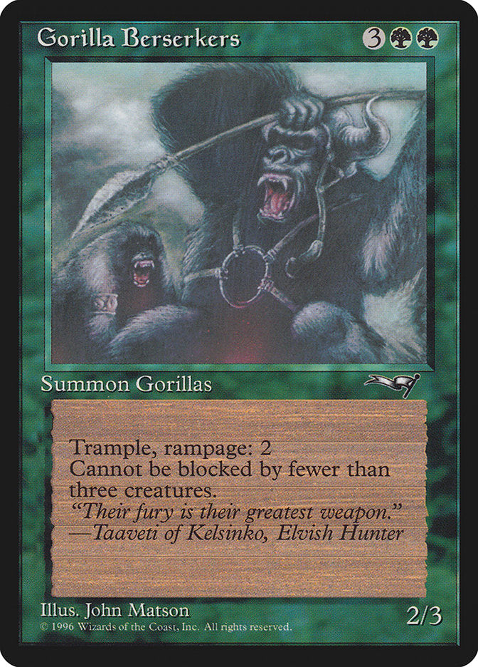 Gorilla Berserkers (Mouths Open) [Alliances] | Deep Dive Games St. Marys