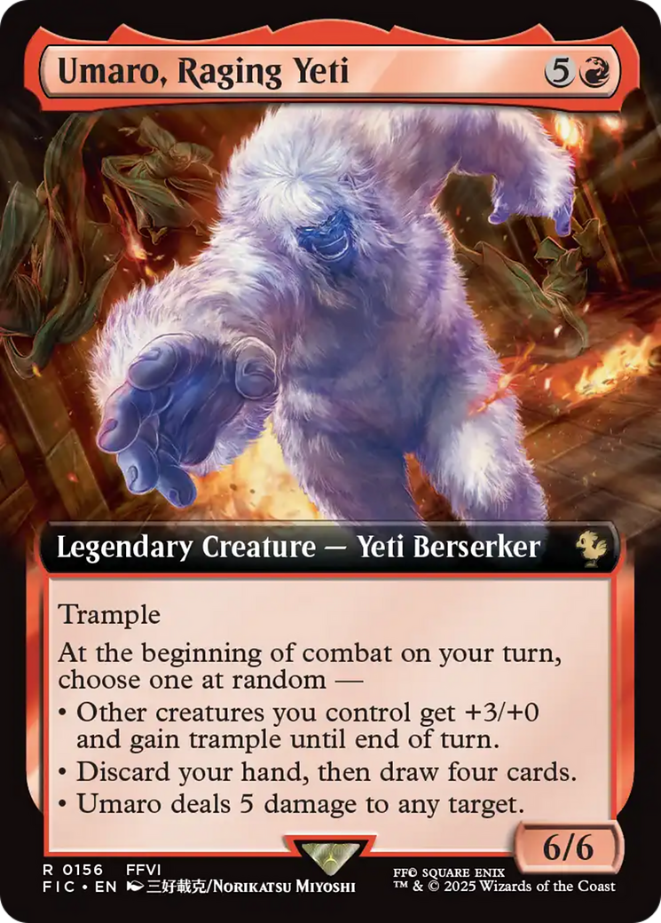 Umaro, Raging Yeti (Extended Art) [FINAL FANTASY Commander] | Deep Dive Games St. Marys