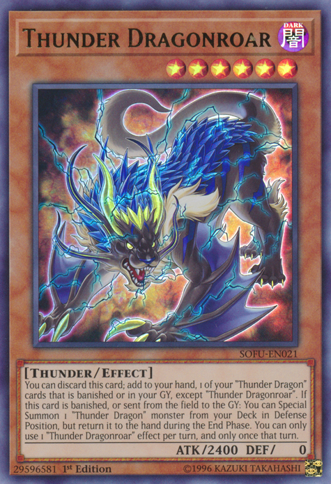 Thunder Dragonroar [SOFU-EN021] Ultra Rare | Deep Dive Games St. Marys