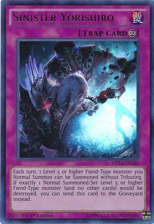 Sinister Yorishiro [MP14-EN182] Ultra Rare | Deep Dive Games St. Marys