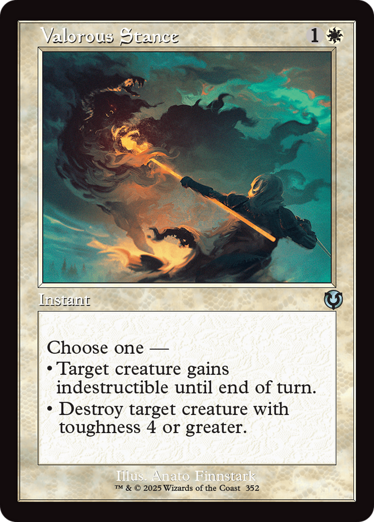 Valorous Stance (Retro Frame) [Innistrad Remastered] | Deep Dive Games St. Marys