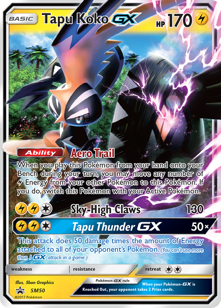 Tapu Koko GX (SM50) [Sun & Moon: Black Star Promos] | Deep Dive Games St. Marys