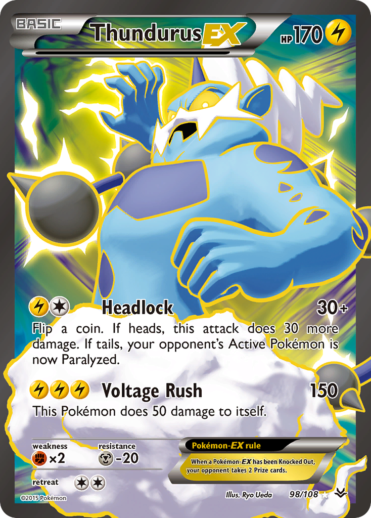 Thundurus EX (98/108) [XY: Roaring Skies] | Deep Dive Games St. Marys