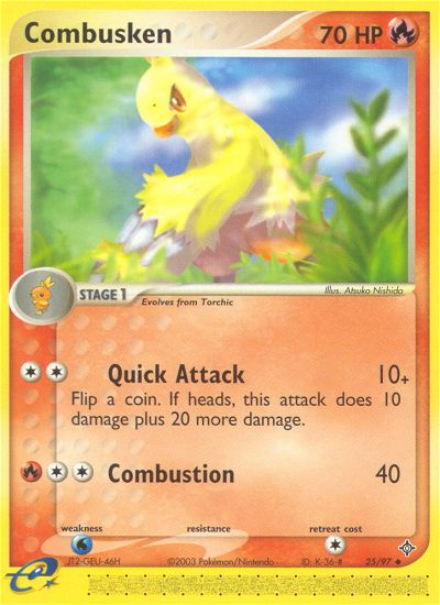 Combusken (25/97) [EX: Dragon] | Deep Dive Games St. Marys