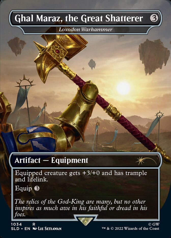 Ghal Maraz, the Great Shatterer - Loxodon Warhammer (Borderless) [Secret Lair Drop Series] | Deep Dive Games St. Marys