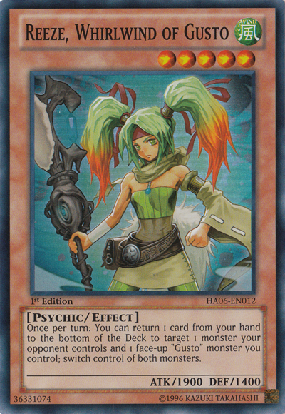 Reeze, Whirlwind of Gusto [HA06-EN012] Super Rare | Deep Dive Games St. Marys