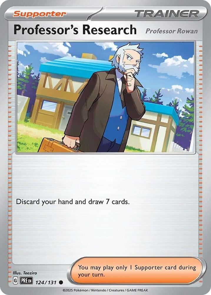 Professor's Research (124/131) [Professor Rowan] [Scarlet & Violet: Prismatic Evolutions] | Deep Dive Games St. Marys