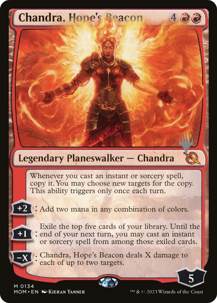 Chandra, Hope's Beacon (Promo Pack) [March of the Machine Promos] | Deep Dive Games St. Marys