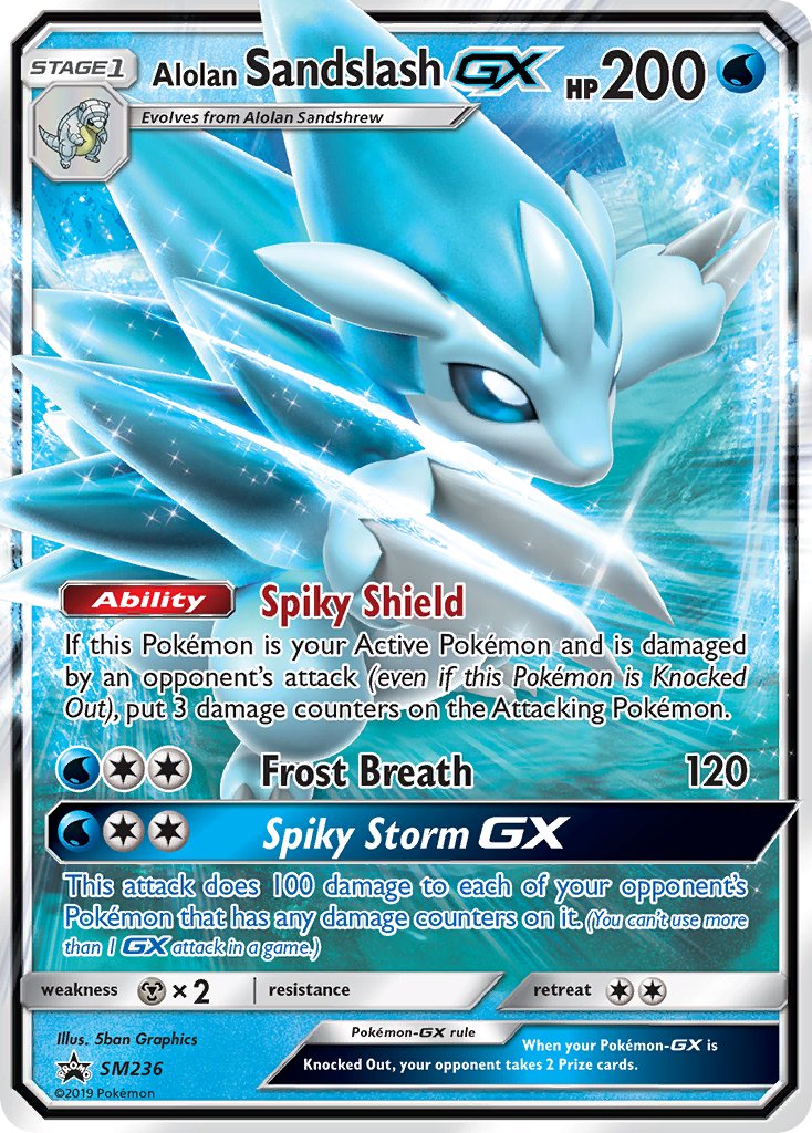 Alolan Sandslash GX (SM236) [Sun & Moon: Black Star Promos] | Deep Dive Games St. Marys