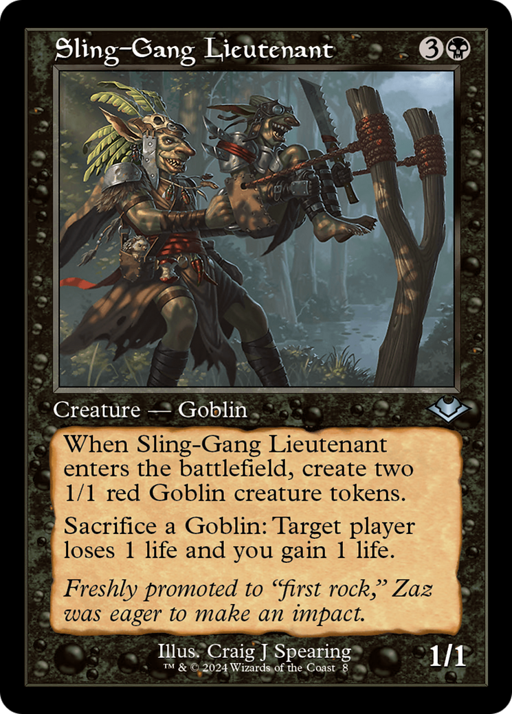 Sling-Gang Lieutenant (Retro) [Modern Horizons] | Deep Dive Games St. Marys