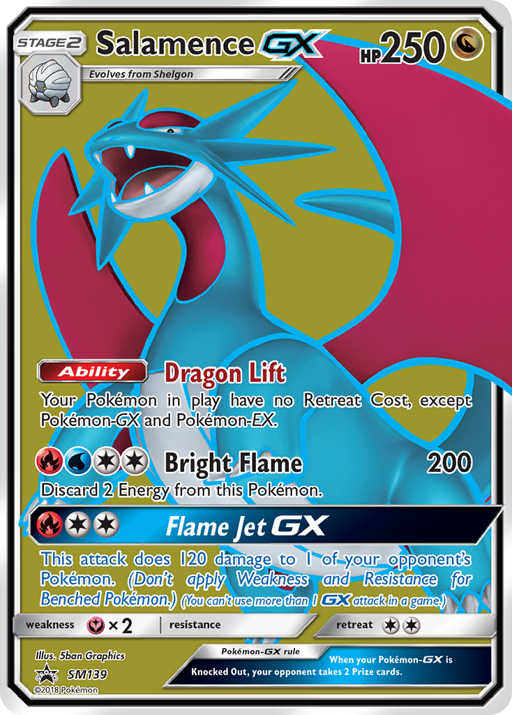 Salamence GX (SM139) [Sun & Moon: Black Star Promos] | Deep Dive Games St. Marys