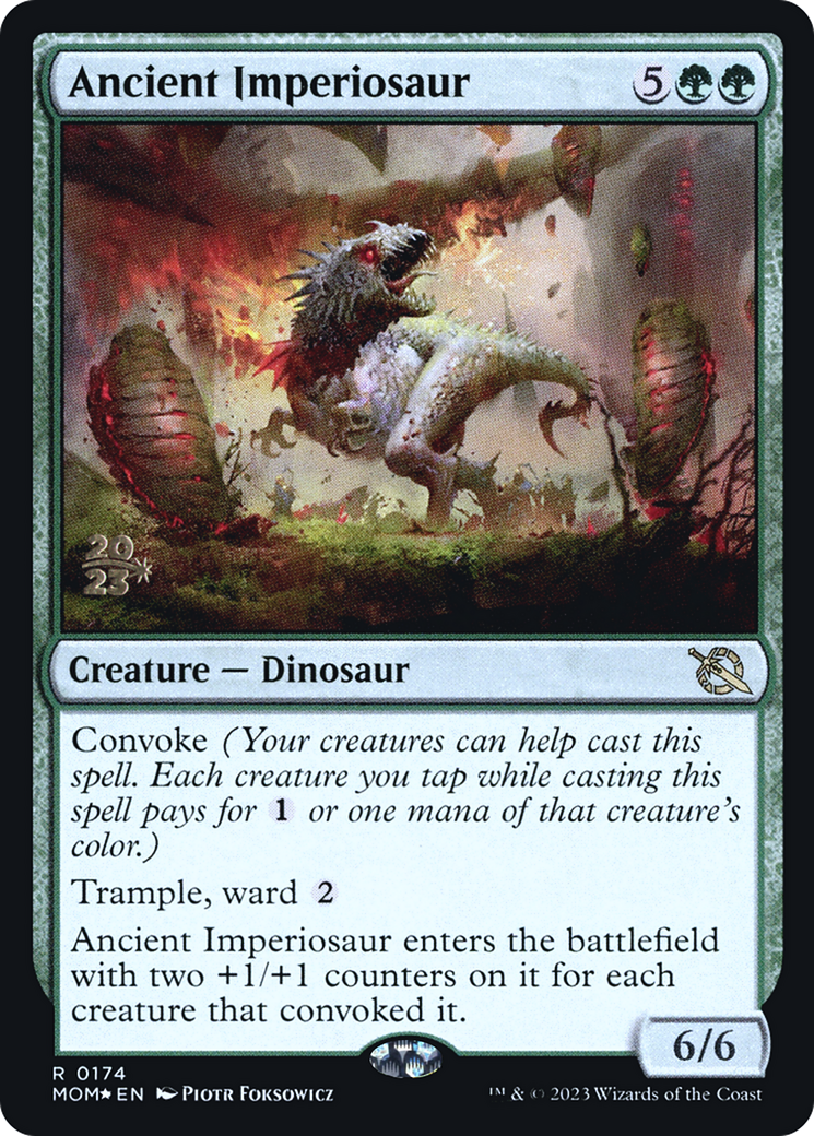 Ancient Imperiosaur [March of the Machine Prerelease Promos] | Deep Dive Games St. Marys