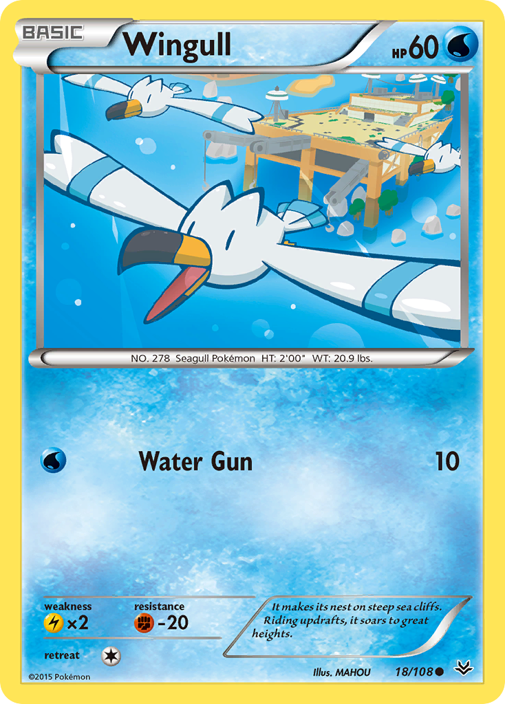 Wingull (18/108) [XY: Roaring Skies] | Deep Dive Games St. Marys