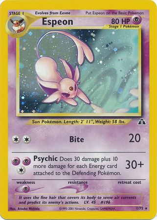 Espeon (1/75) [Neo Discovery Unlimited] | Deep Dive Games St. Marys