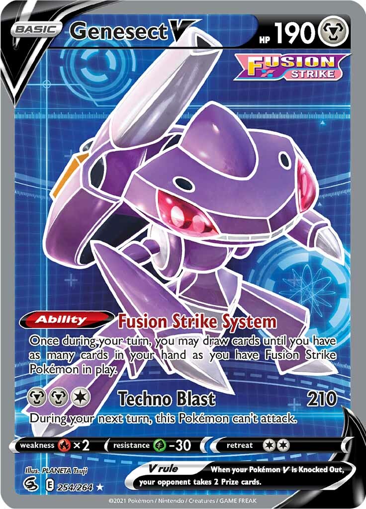 Genesect V (254/264) [Sword & Shield: Fusion Strike] | Deep Dive Games St. Marys