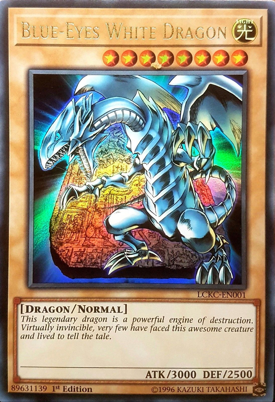 Blue-Eyes White Dragon (Version 4) [LCKC-EN001] Ultra Rare | Deep Dive Games St. Marys