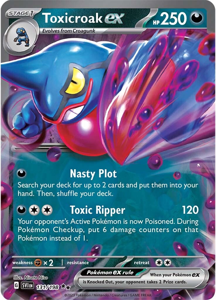 Toxicroak ex (131/198) [Scarlet & Violet: Base Set] | Deep Dive Games St. Marys