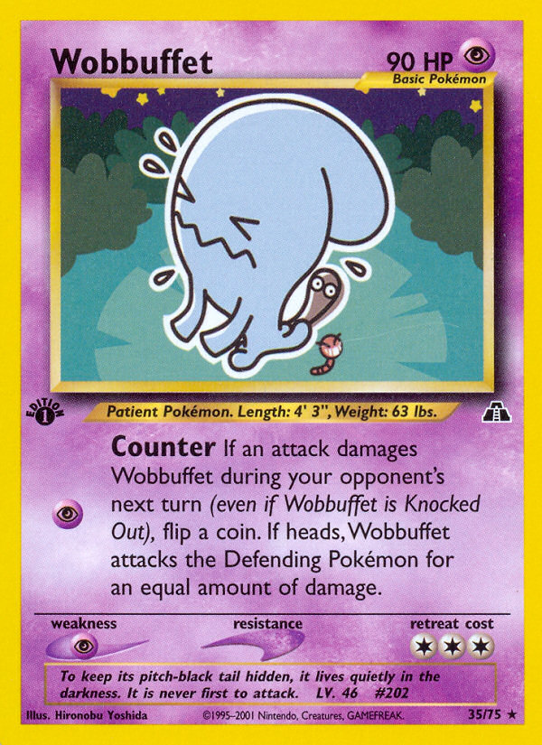 Wobbuffet (35/75) [Neo Discovery 1st Edition] | Deep Dive Games St. Marys