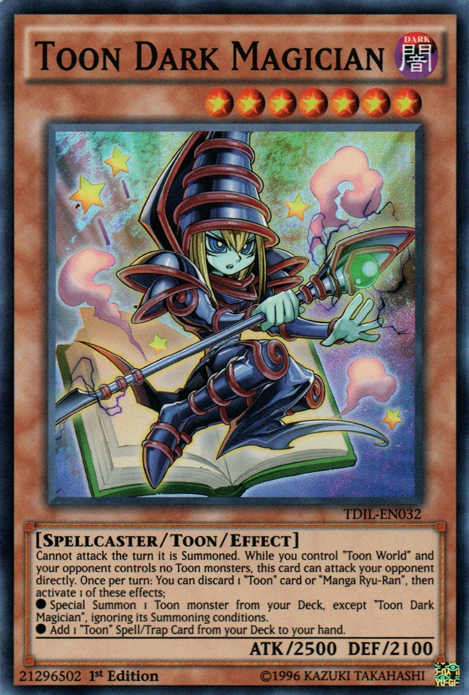 Toon Dark Magician [TDIL-EN032] Super Rare | Deep Dive Games St. Marys