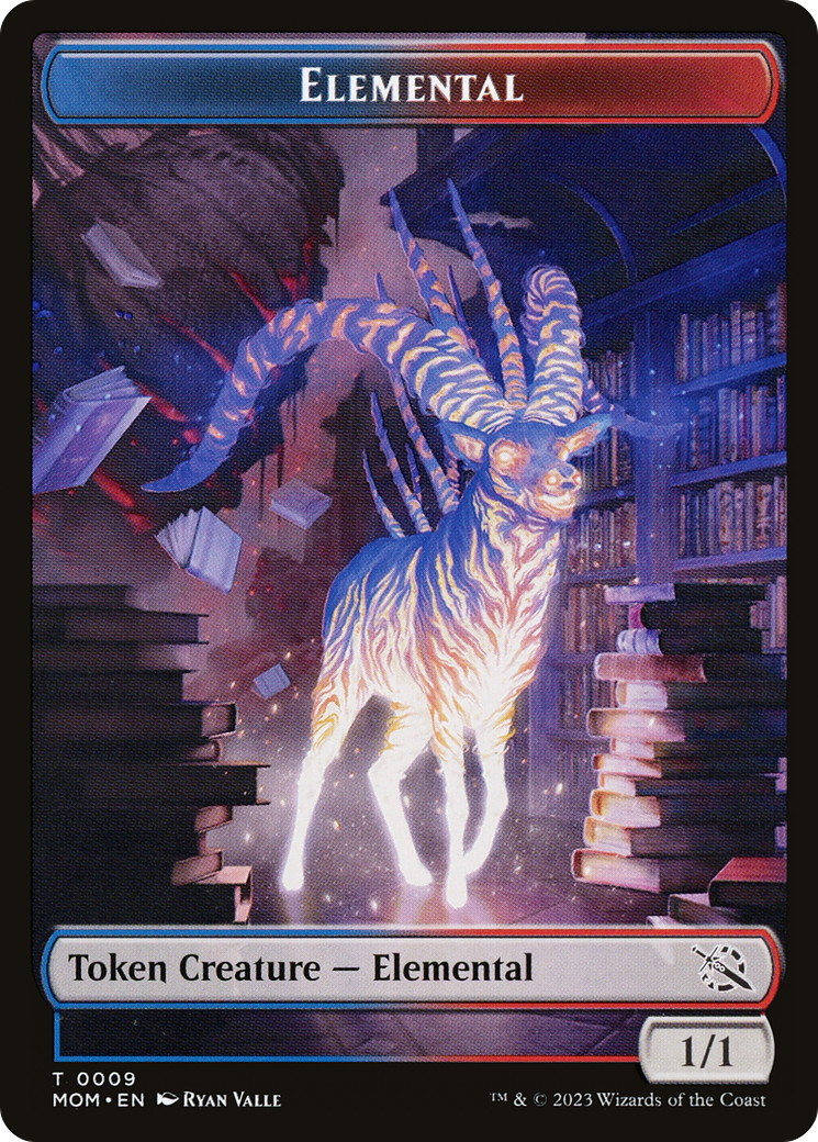 Elemental (09) // Spirit (13) Double-Sided Token [March of the Machine Tokens] | Deep Dive Games St. Marys