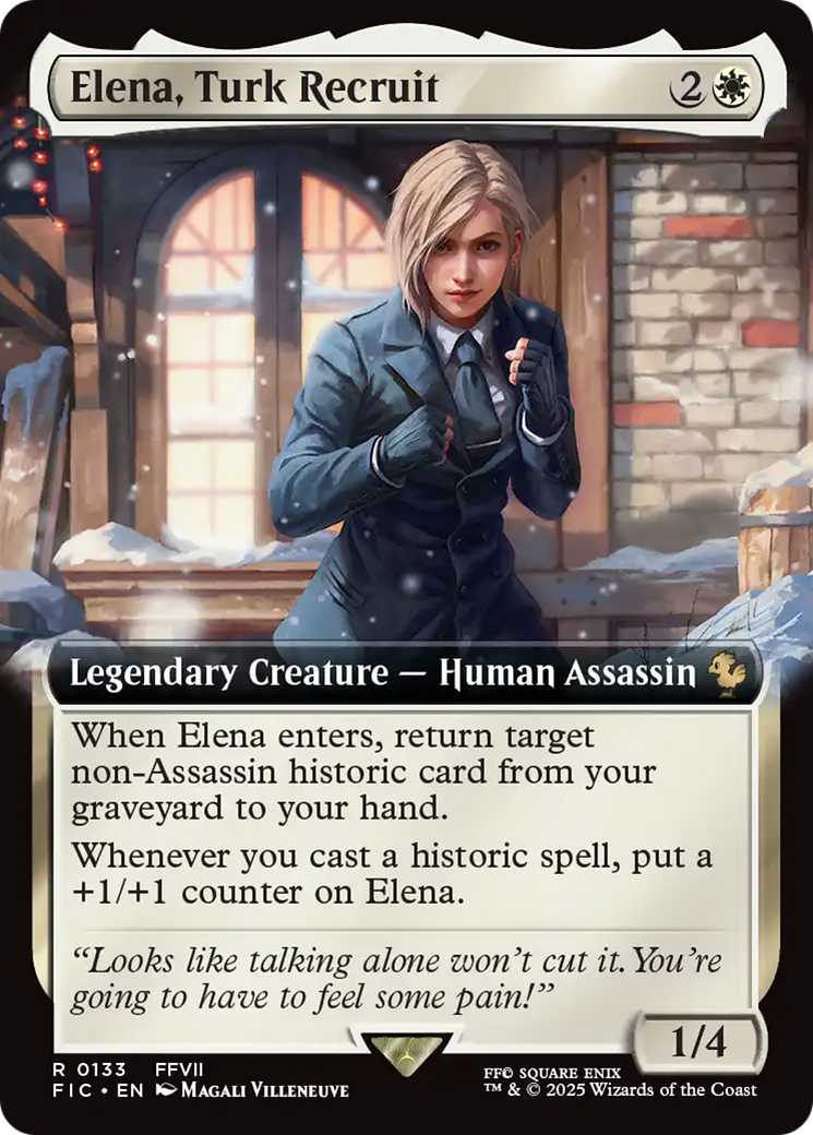 Elena, Turk Recruit (Extended Art) [FINAL FANTASY Commander] | Deep Dive Games St. Marys