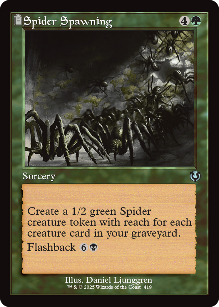 Spider Spawning (Retro Frame) [Innistrad Remastered] | Deep Dive Games St. Marys