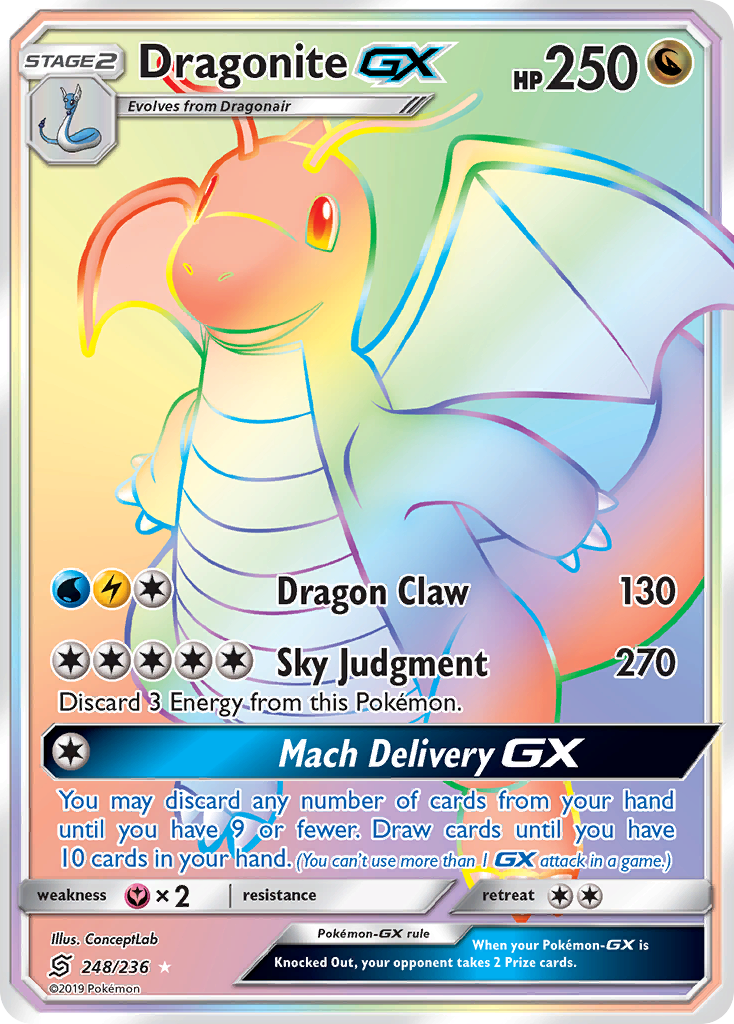 Dragonite GX (248/236) [Sun & Moon: Unified Minds] | Deep Dive Games St. Marys