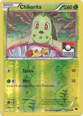 Chikorita (1/122) (League Promo) [XY: BREAKpoint] | Deep Dive Games St. Marys