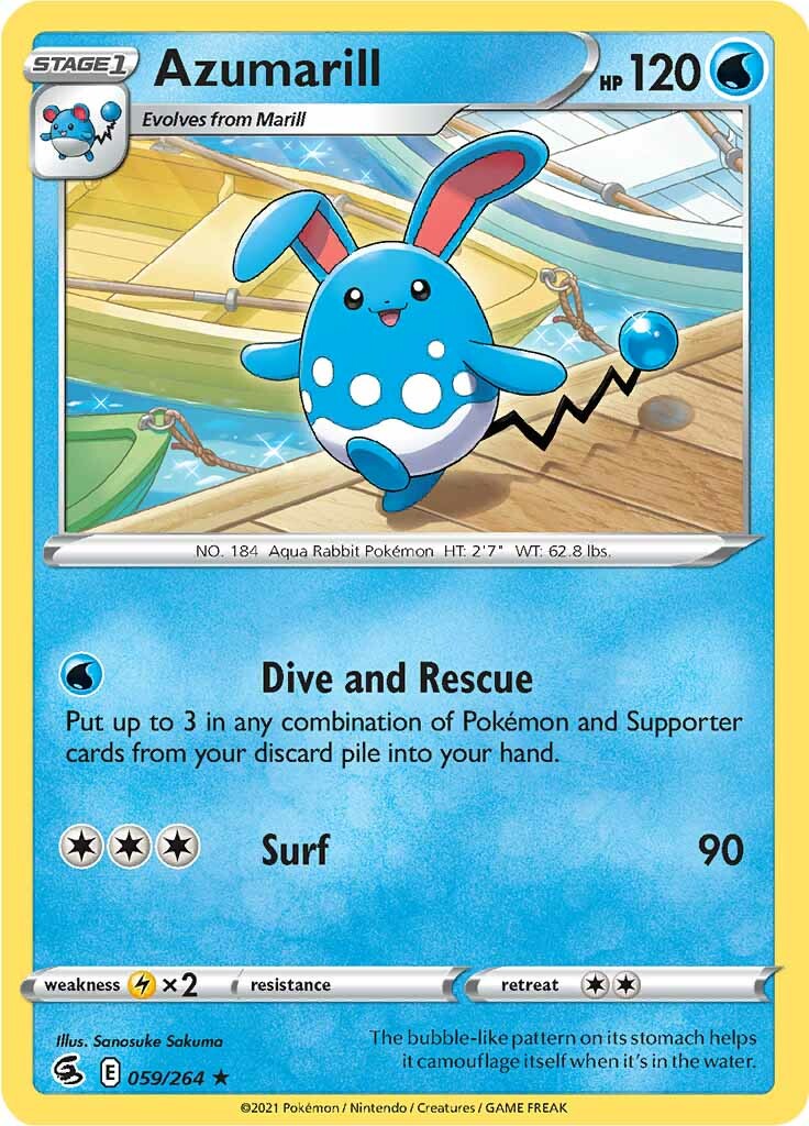 Azumarill (059/264) [Sword & Shield: Fusion Strike] | Deep Dive Games St. Marys