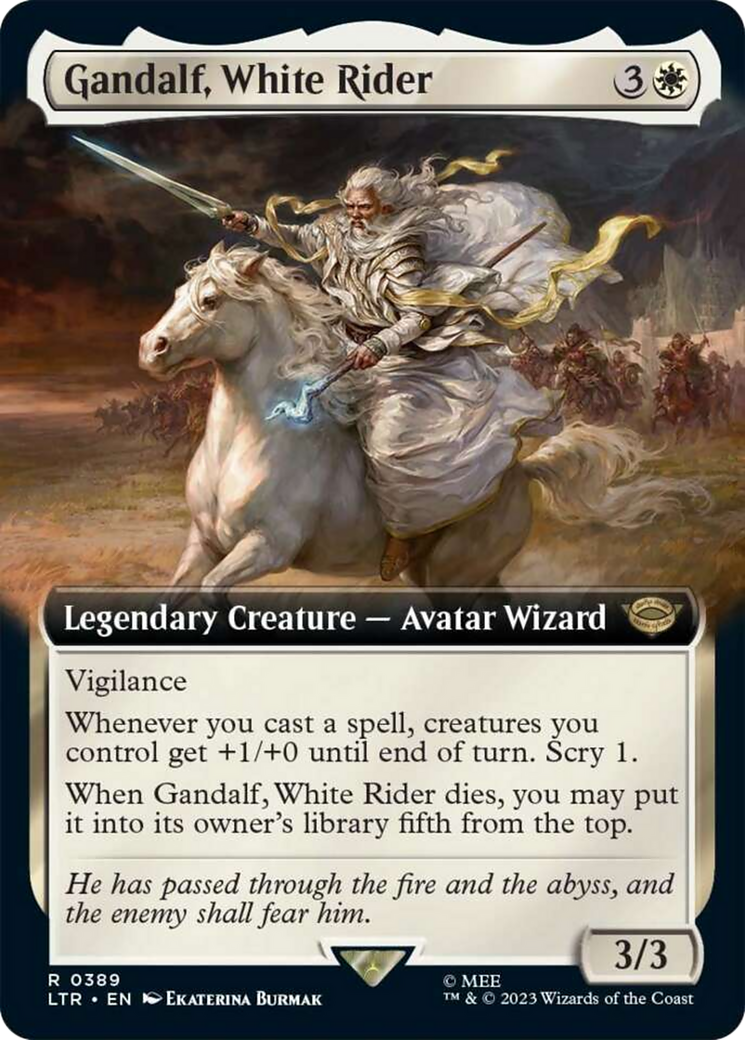 Gandalf, White Rider (Extended Art) [The Lord of the Rings: Tales of Middle-Earth] | Deep Dive Games St. Marys