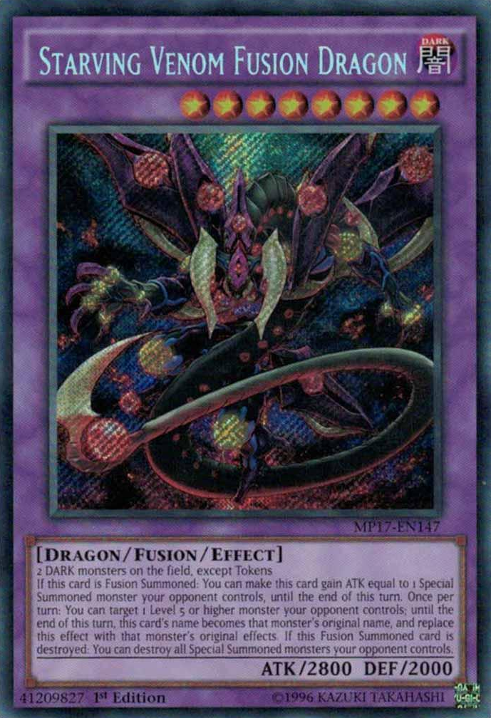 Starving Venom Fusion Dragon [MP17-EN147] Secret Rare | Deep Dive Games St. Marys