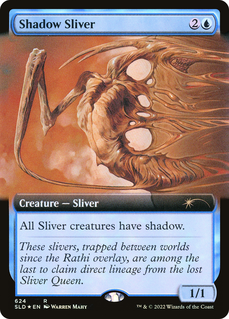 Shadow Sliver (Extended Art) [Secret Lair Drop Promos] | Deep Dive Games St. Marys