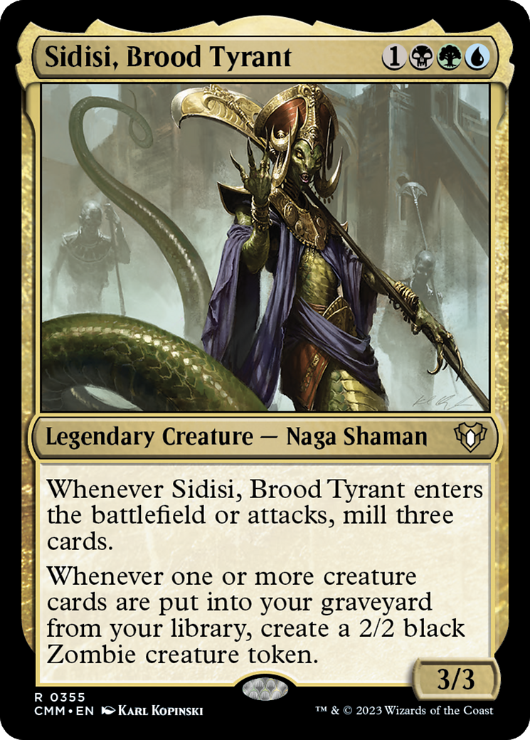 Sidisi, Brood Tyrant [Commander Masters] | Deep Dive Games St. Marys