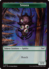 Toy // Spider Double-Sided Token [Duskmourn: House of Horror Tokens] | Deep Dive Games St. Marys