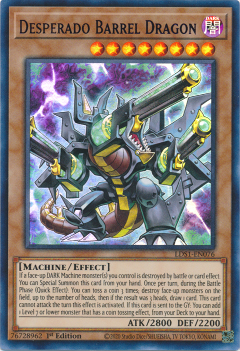 Desperado Barrel Dragon (Blue) [LDS1-EN076] Ultra Rare | Deep Dive Games St. Marys