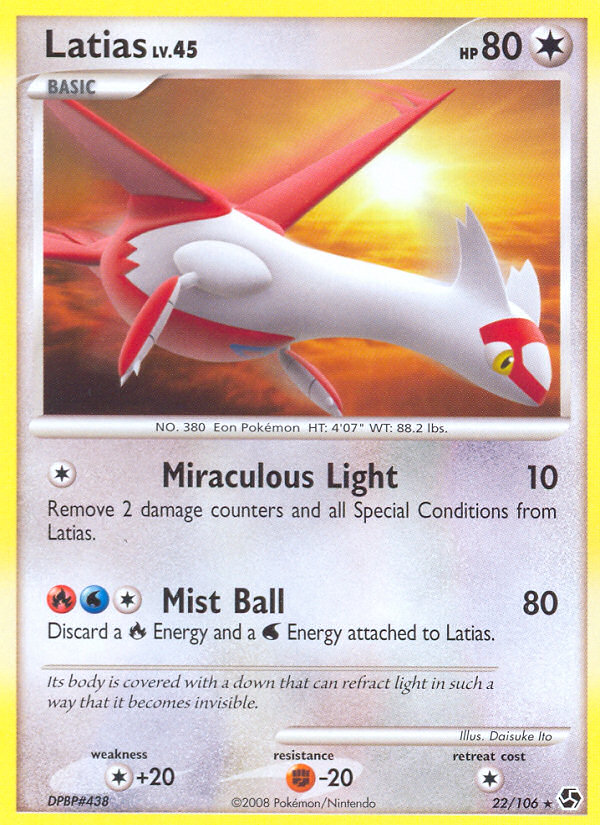 Latias (22/106) [Diamond & Pearl: Great Encounters] | Deep Dive Games St. Marys