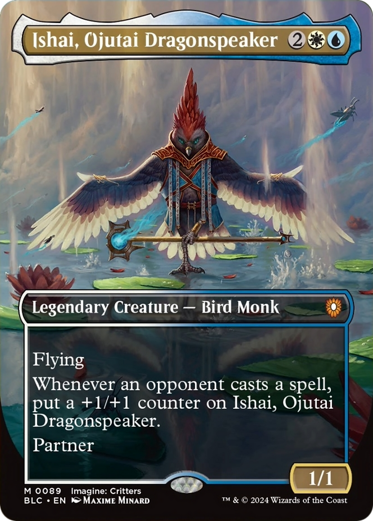 Ishai, Ojutai Dragonspeaker (Borderless) [Bloomburrow Commander] | Deep Dive Games St. Marys