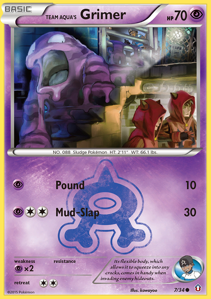 Team Aqua's Grimer (7/34) [XY: Double Crisis] | Deep Dive Games St. Marys