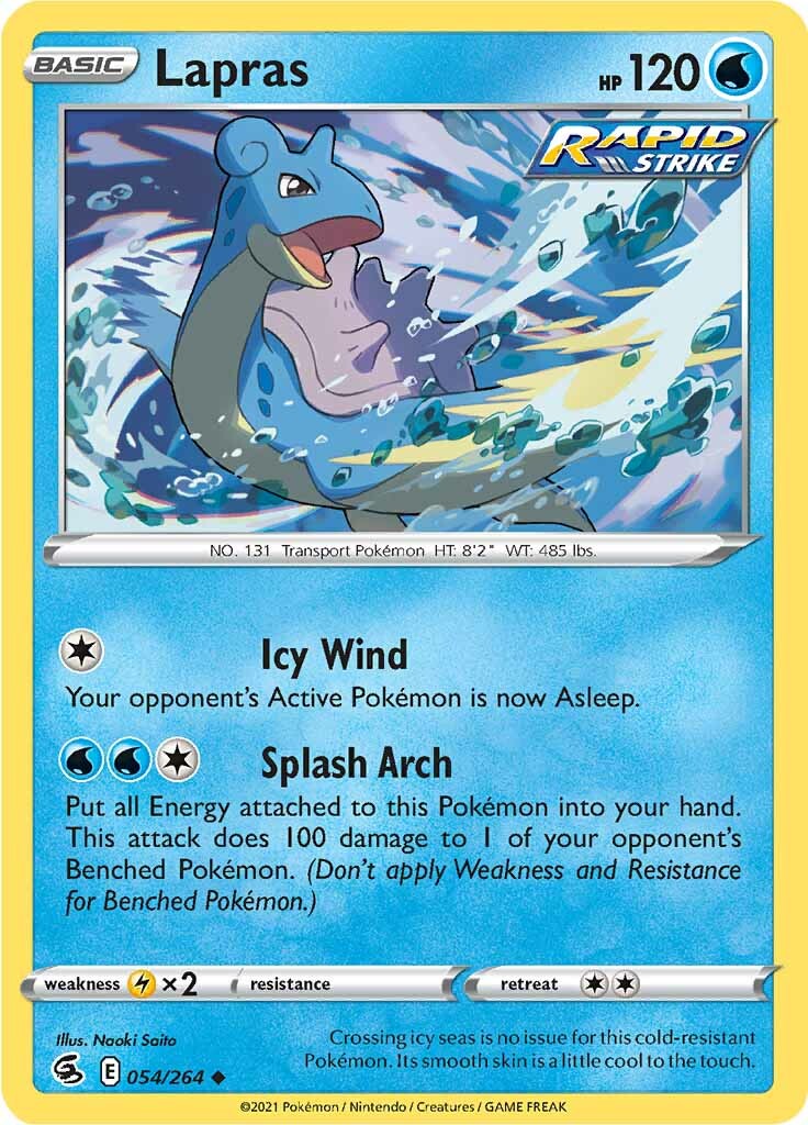 Lapras (054/264) [Sword & Shield: Fusion Strike] | Deep Dive Games St. Marys