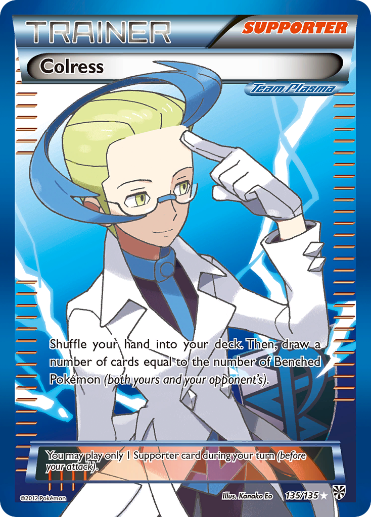 Colress (135/135) [Black & White: Plasma Storm] | Deep Dive Games St. Marys