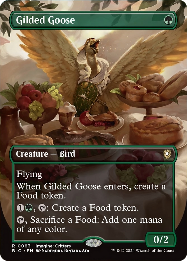 Gilded Goose (Borderless) [Bloomburrow Commander] | Deep Dive Games St. Marys