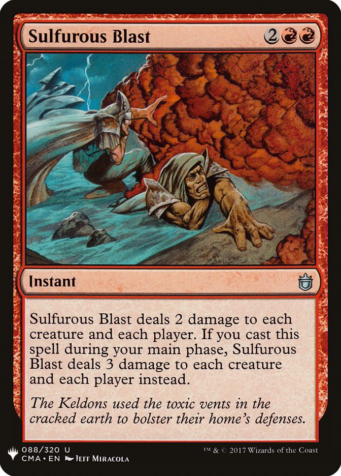 Sulfurous Blast [Mystery Booster] | Deep Dive Games St. Marys