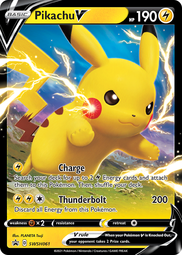 Pikachu V (SWSH061) [Sword & Shield: Black Star Promos] | Deep Dive Games St. Marys