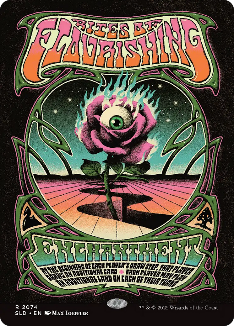 Rites of Flourishing (2074) (Rainbow Foil) [Secret Lair Drop Series] | Deep Dive Games St. Marys