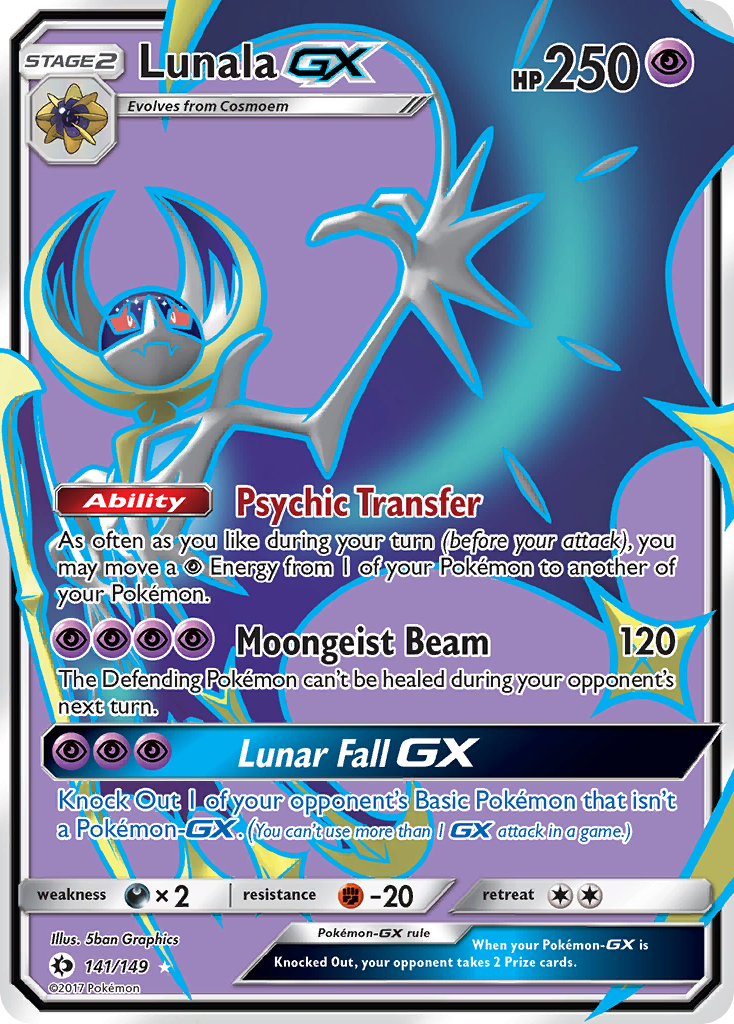 Lunala GX (141/149) [Sun & Moon: Base Set] | Deep Dive Games St. Marys